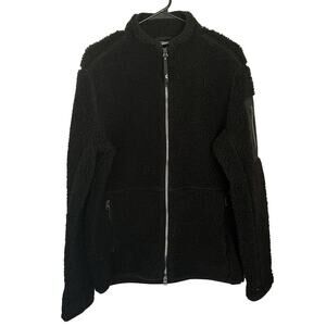 J.Lindeberg black fleece zip up men size large